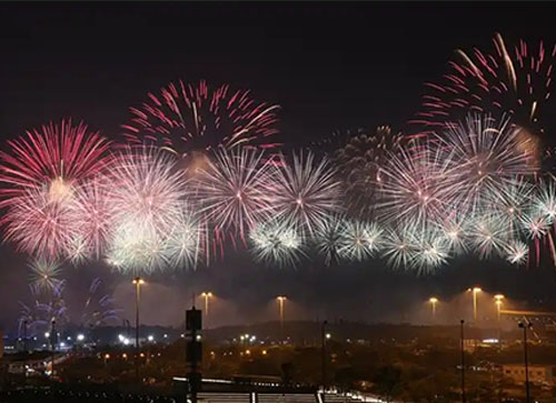 阿尔山市焰火晚会